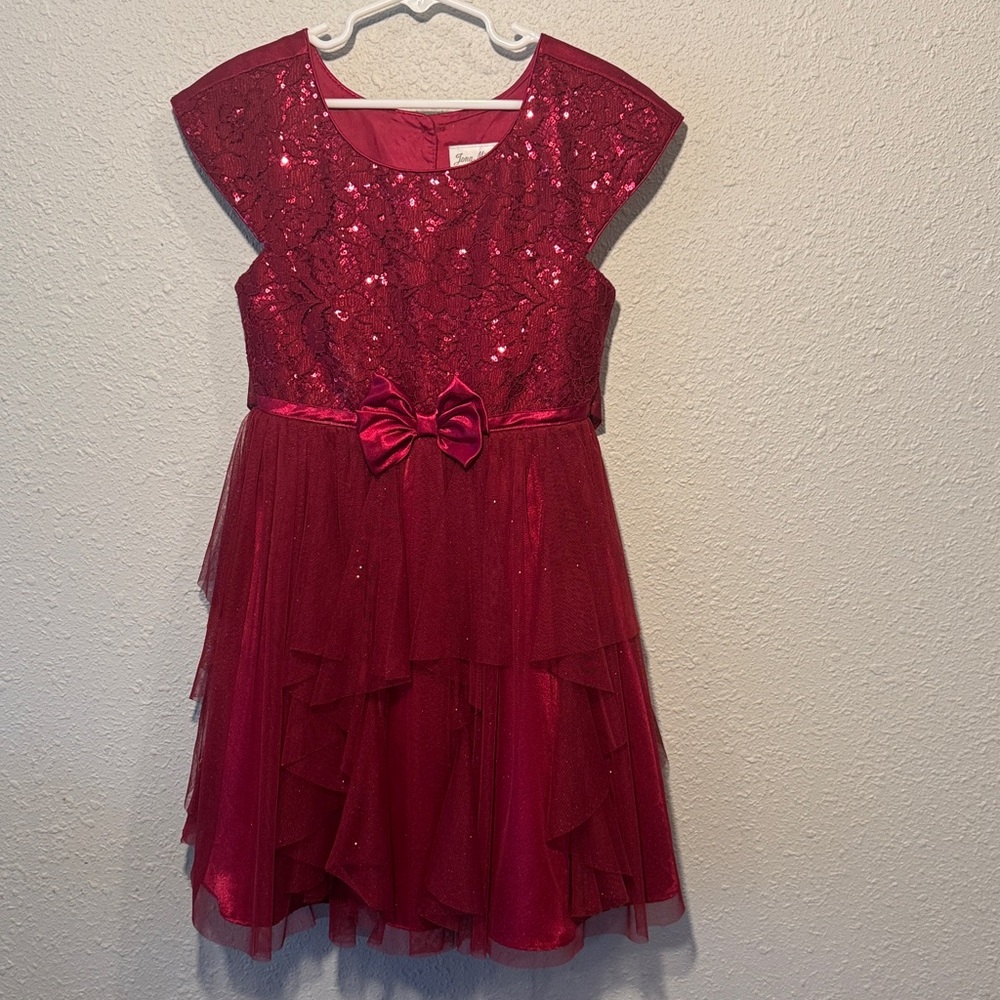 Jona Michelle Red Sequin Dress